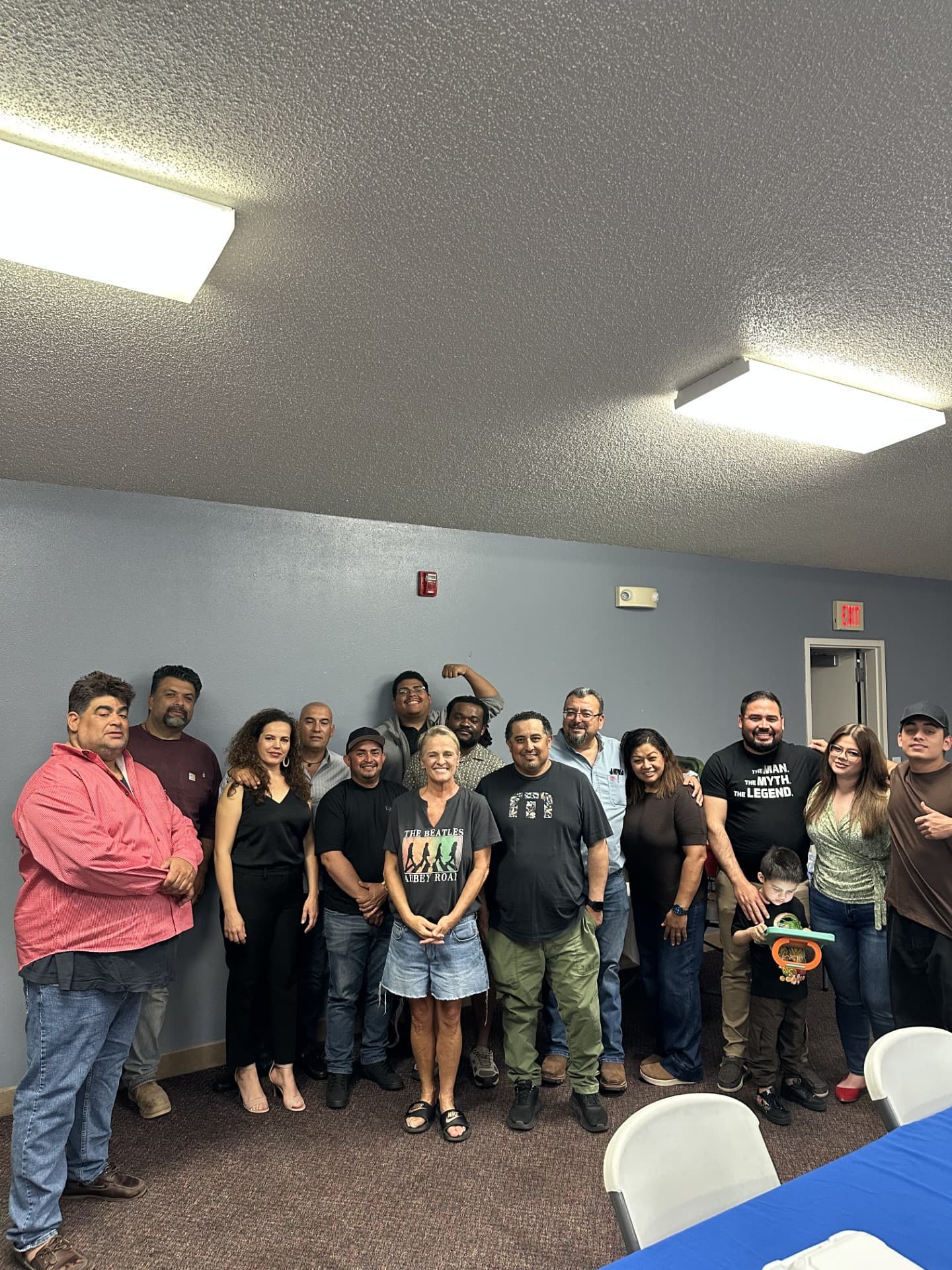 The Blue Rock Oilfield Services team together at an employee appreciation event